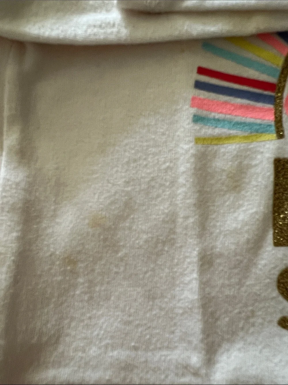 jumping beans White Long Sleeve Tee with Multicolor Rainbow Sun
